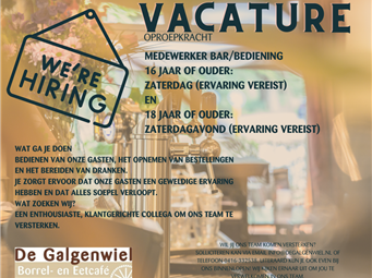 vacature bar bediening 
