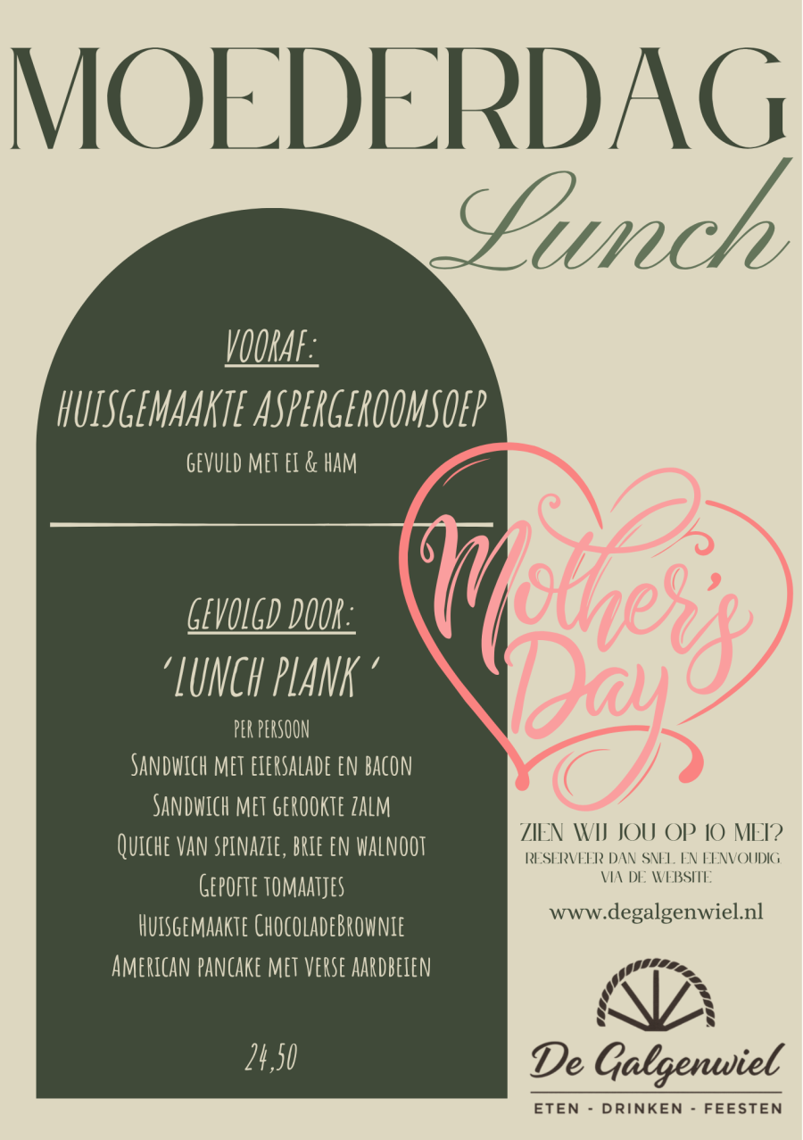 Galgenwiel Flyer moederdag